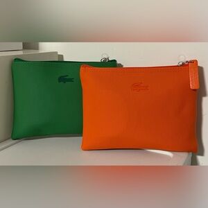 Lacoste Vibrant Orange & Green Toiletries Kit